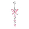 Wholesale Navel Ring Stainless Steel Geometric Electroplated Simple Style Body Puncture