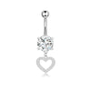 Wholesale Navel Ring Stainless Steel Geometric Electroplated Simple Style Body Puncture