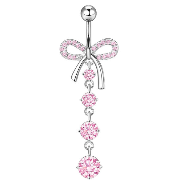 Wholesale Navel Ring Stainless Steel Geometric Electroplated Simple Style Body Puncture