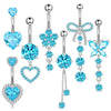 Wholesale Navel Ring Stainless Steel Geometric Electroplated Simple Style Body Puncture