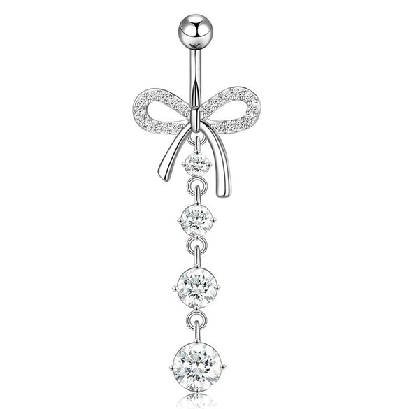 Wholesale Navel Ring Stainless Steel Geometric Electroplated Simple Style Body Puncture