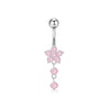 Wholesale Navel Ring Stainless Steel Geometric Electroplated Simple Style Body Puncture