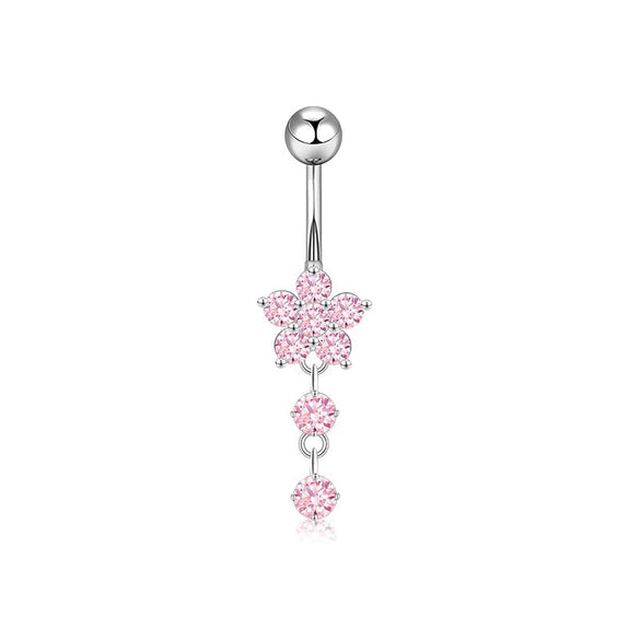 Wholesale Navel Ring Stainless Steel Geometric Electroplated Simple Style Body Puncture