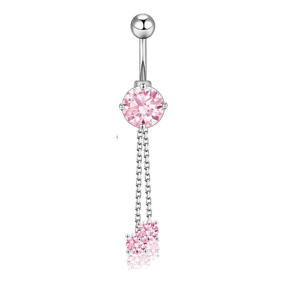 Wholesale Navel Ring Stainless Steel Geometric Electroplated Simple Style Body Puncture