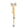 Wholesale Navel Ring Stainless Steel Inlaid Zircon With Heart Pattern And Electroplating Treatment Unisex
