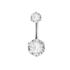 Wholesale Navel Ring Stainless Steel Zircon Round Unisex Puncture Jewelry