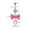 Wholesale Navel Ring Zinc Alloy Heart Shaped Styling Unisex