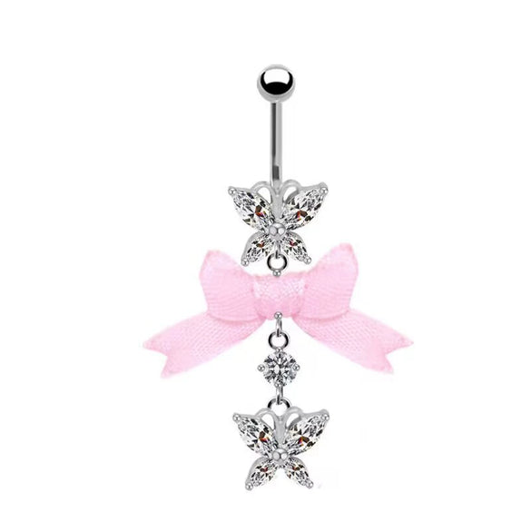 Wholesale Navel Ring Zinc Alloy Heart Shaped Styling Unisex