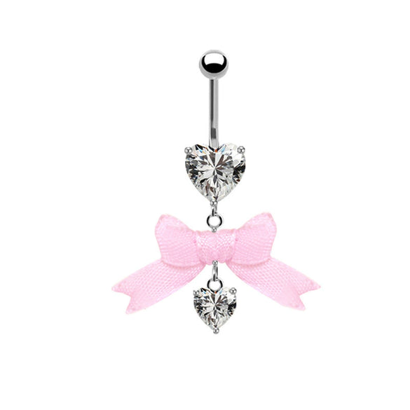 Wholesale Navel Ring Zinc Alloy Heart Shaped Styling Unisex