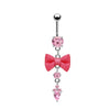 Wholesale Navel Ring Zinc Alloy Heart Shaped Styling Unisex