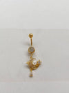 Wholesale Navel Ring Zinc Alloy Heart Shaped Styling Unisex