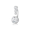Wholesale Navel Rings Set Stainless Steel Zirconencrusted Drop Shape Electroplating Unisex Body Piercing Jewelry