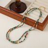 Wholesale Necklace African Pine Plum Blossom Tourmaline Gold Sandstone Copper Handmade Geometric Vintage For Women