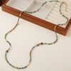 Wholesale Necklace African Pine Plum Blossom Tourmaline Gold Sandstone Copper Handmade Geometric Vintage For Women