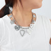 Wholesale Necklace Alloy Alloy Heart Shape Electroplating Minimalist Style