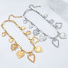 Wholesale Necklace Alloy Alloy Heart Shape Electroplating Minimalist Style