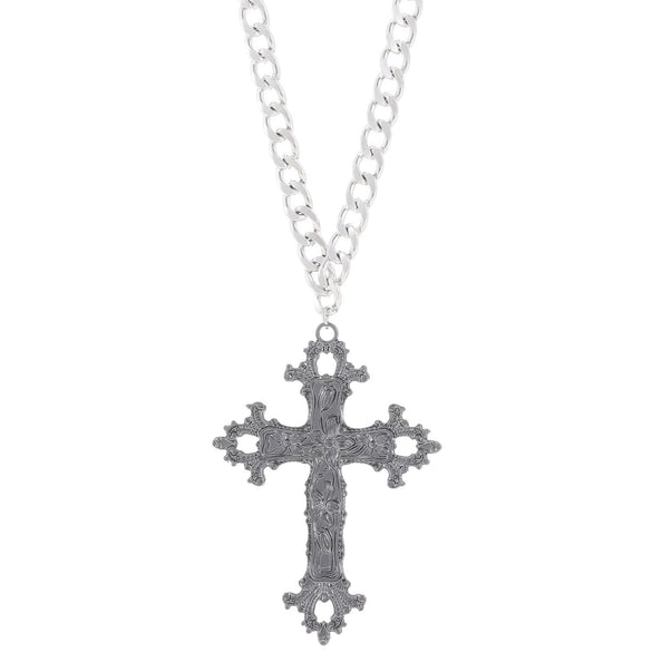 Wholesale Necklace Alloy Geometric Distressed Flower Vine Cross Gothic Retro Hip Hop Trendy Women's Accessories