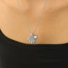 Wholesale Necklace Alloy Mermaid Shell Pearl Geometric Pendant Electroplating For Women