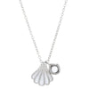 Wholesale Necklace Alloy Mermaid Shell Pearl Geometric Pendant Electroplating For Women