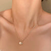 Wholesale Necklace Alloy Mermaid Shell Pearl Geometric Pendant Electroplating For Women