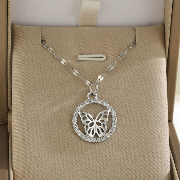 Wholesale Necklace Alloy Mixed Gemstone Inlay Geometric Heart Shape Electroplating For Women