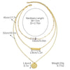 Wholesale Necklace Alloy Pearl Pendant Geometric Fashion Electroplating Women's