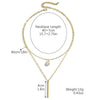 Wholesale Necklace Alloy Pearl Pendant Geometric Fashion Electroplating Women's