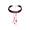Wholesale Necklace Artificial Crystal Beaded Geometric Blood Drop Tassel Retro Gothic Style For Women