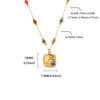 Wholesale Necklace Artificial Crystal Stainless Steel Geometric Pattern Set With Diamonds Vintage Cartoon Ladybug Style