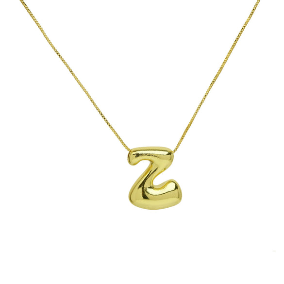 Wholesale Necklace Brass Copper Balloon Shape With Letters Numbers Text Electroplated