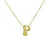 Wholesale Necklace Brass Copper Balloon Shape With Letters Numbers Text Electroplated