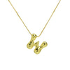 Wholesale Necklace Brass Copper Balloon Shape With Letters Numbers Text Electroplated
