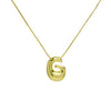 Wholesale Necklace Brass Copper Balloon Shape With Letters Numbers Text Electroplated