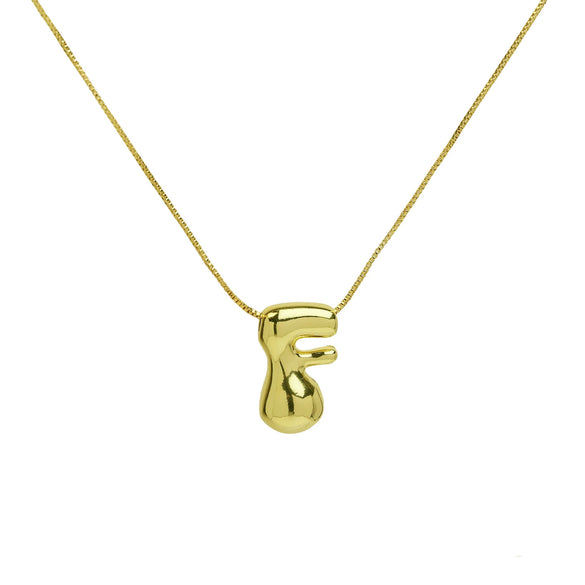Wholesale Necklace Brass Copper Balloon Shape With Letters Numbers Text Electroplated