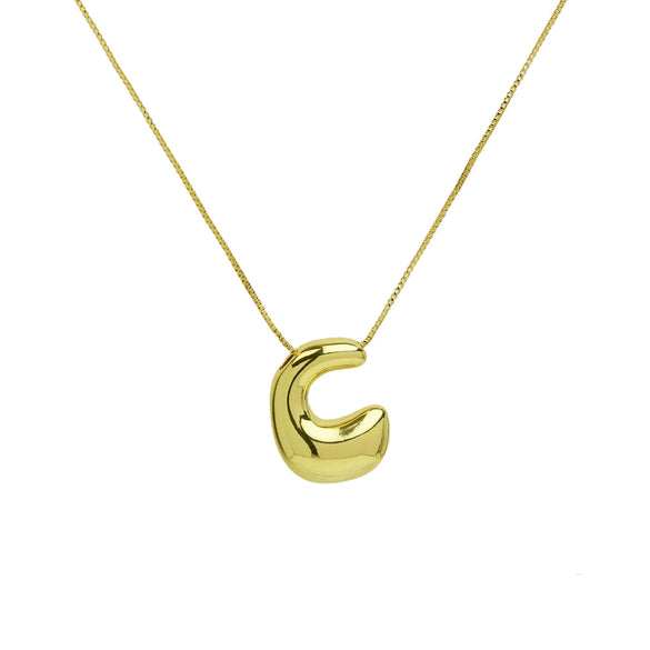 Wholesale Necklace Brass Copper Balloon Shape With Letters Numbers Text Electroplated