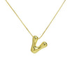 Wholesale Necklace Brass Copper Balloon Shape With Letters Numbers Text Electroplated