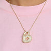 Wholesale Necklace Brass Copper Letter Pendant Electroplating For Women