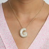 Wholesale Necklace Brass Copper Letter Pendant Electroplating For Women
