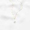 Wholesale Necklace Brass Geometric Style Electroplating Ochain Freshwater Pearl