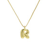 Wholesale Necklace Copper Brass Letters Numbers Text Electroplating Style