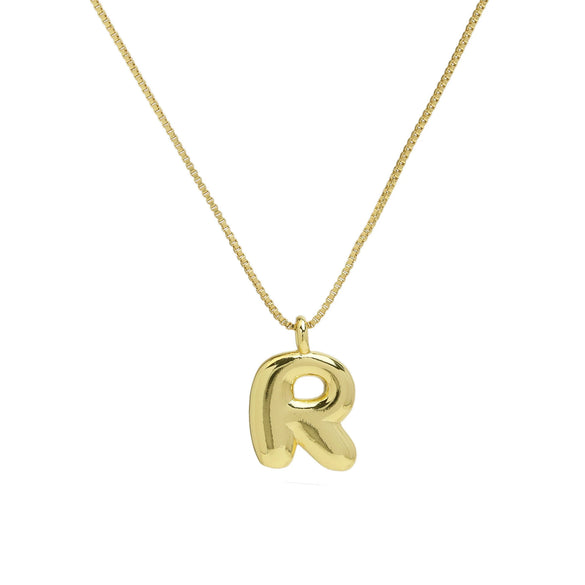 Wholesale Necklace Copper Brass Letters Numbers Text Electroplating Style
