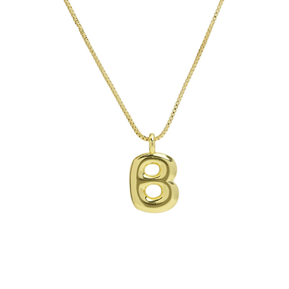 Wholesale Necklace Copper Brass Letters Numbers Text Electroplating Style