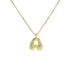 Wholesale Necklace Copper Brass Letters Numbers Text Electroplating Style