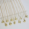 Wholesale Necklace Copper Brass Letters Numbers Text Electroplating Style