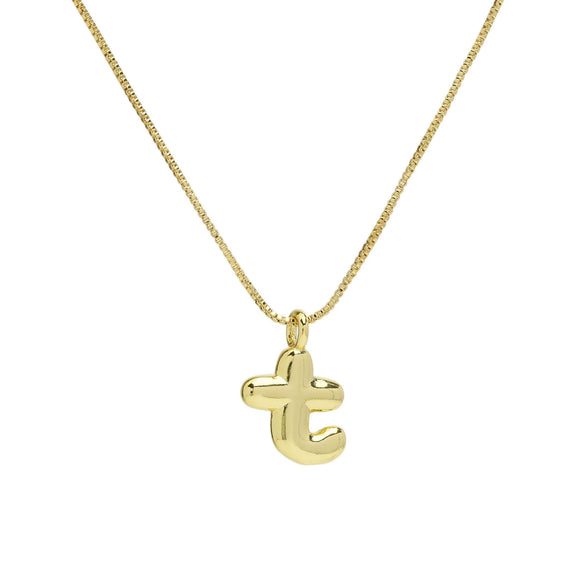 Wholesale Necklace Copper Brass Letters Numbers Text Electroplating Style