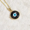 Wholesale Necklace Copper Dripping Oil Geometric Devil's Eye Pendant Electroplating For Women