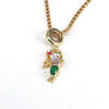 Wholesale Necklace Copper Geometric Mixed Gem Inlay Electroplating Cartoon Character Jewelry