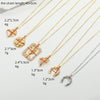 Wholesale Necklace Copper Geometric Mixed Gemstone Setting Electroplating O Word Chain For Women