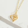Wholesale Necklace Copper Geometric Mixed Gemstone Setting Electroplating O Word Chain For Women