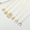 Wholesale Necklace Copper Geometric Mixed Gemstone Setting Electroplating O Word Chain For Women